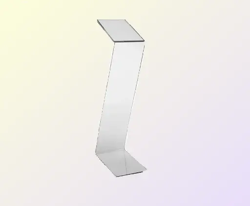 Support plexi A4 sur pied 